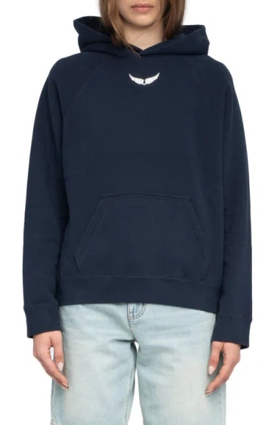 Zadig & Voltaire Georgy Photo Ride Strass Rhinestone Hoodie