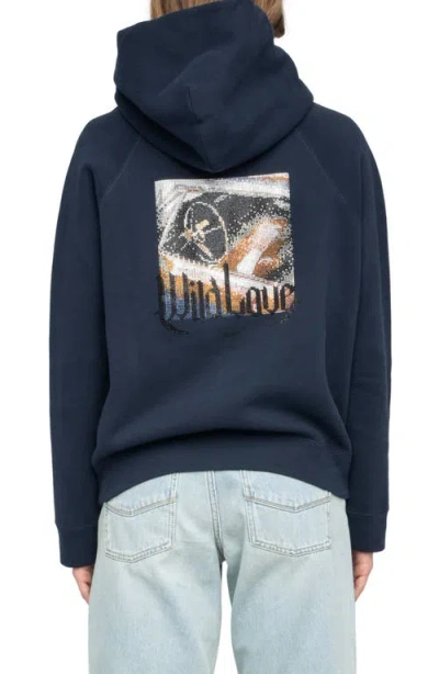 Zadig & Voltaire Georgy Photo Ride Strass Rhinestone Hoodie
