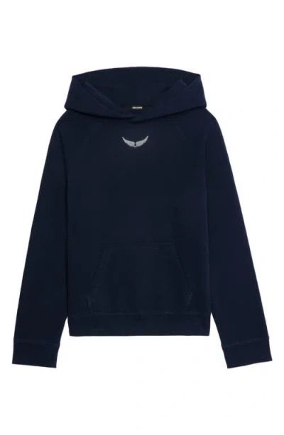 Zadig & Voltaire Georgy Photo Ride Strass Rhinestone Hoodie