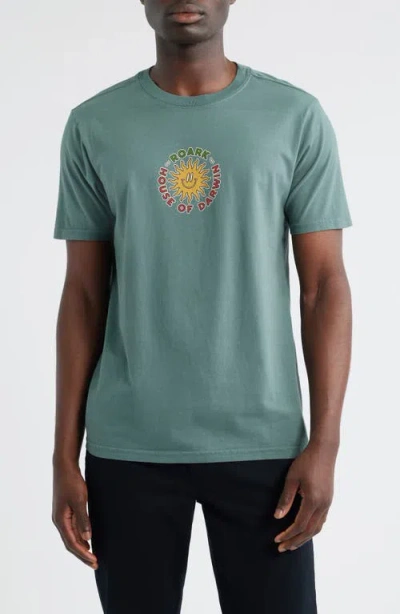 Roark Hod Postcard Graphic T-shirt In Green