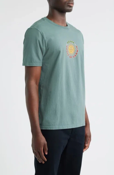 Roark Hod Postcard Graphic T-shirt In Green