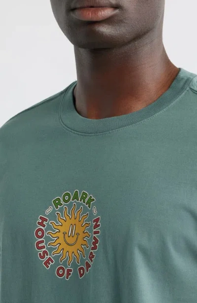 Roark Hod Postcard Graphic T-shirt In Green