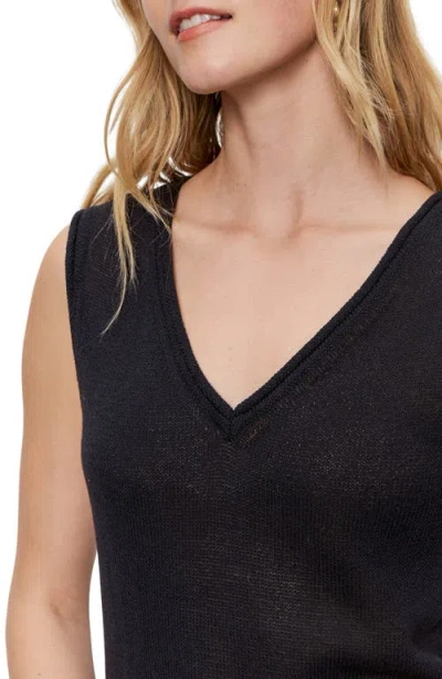 Sanctuary Stripe Sweater Tank In Black