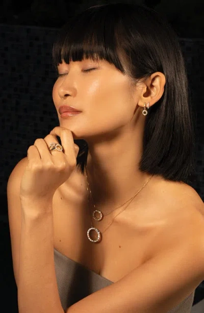 Bony Levy Circle Of Life Diamond Huggie Drop Earrings