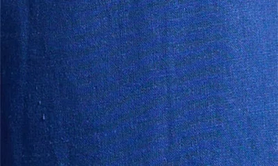 Farm Rio Richelieu Embroidery Detail Linen Blend Pants In Blue