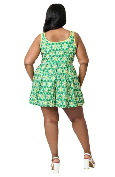 Smak Parlour Plus Size Pleated Skirted Romper