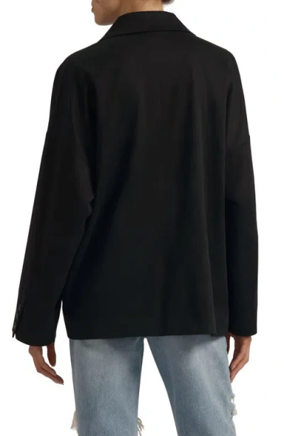 Favorite Daughter The Henry Double Breasted Jacket In Black