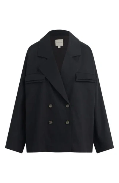Favorite Daughter The Henry Double Breasted Jacket In Black