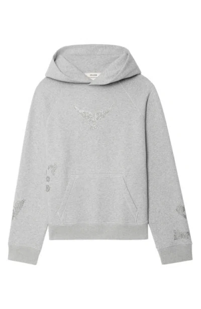 Zadig & Voltaire Georgy Multicusto Strass Cotton Hoodie