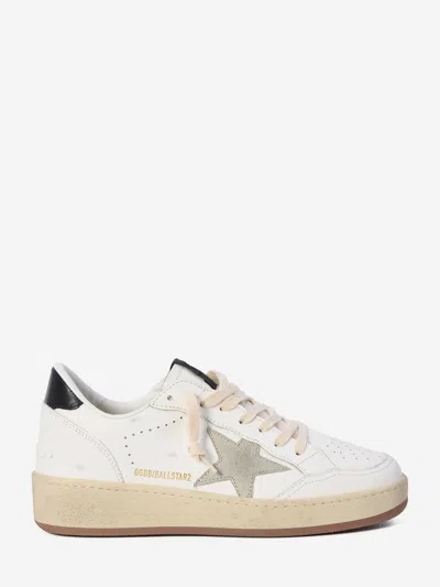 Golden Goose Deluxe Brand White Low Top Sneakers With Star Patch In White