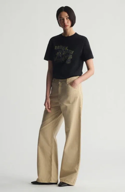 Brooklyn Industries High Waist Carpenter Pants In Neutral