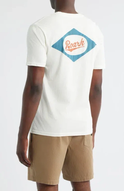 Roark Diamond Script Graphic T-shirt In White