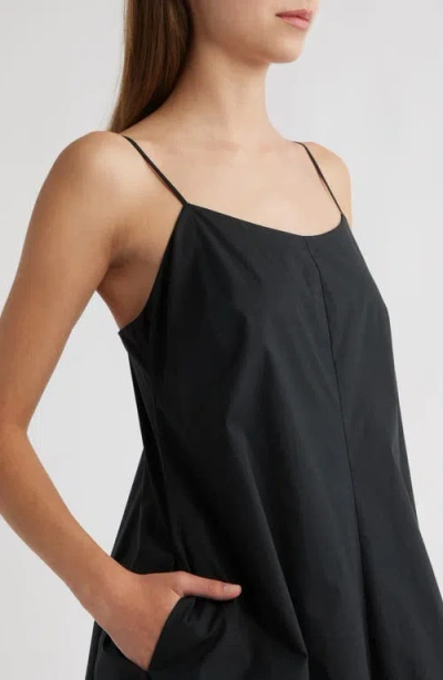 Rails Blanca Bubble Hem Cotton Blend Minidress In Black