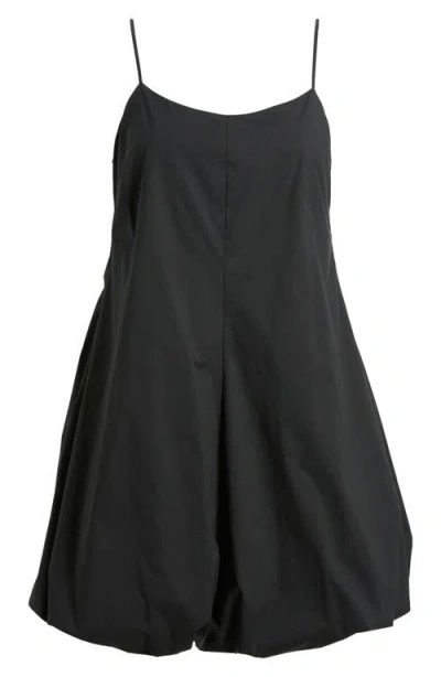 Rails Blanca Bubble Hem Cotton Blend Minidress In Black