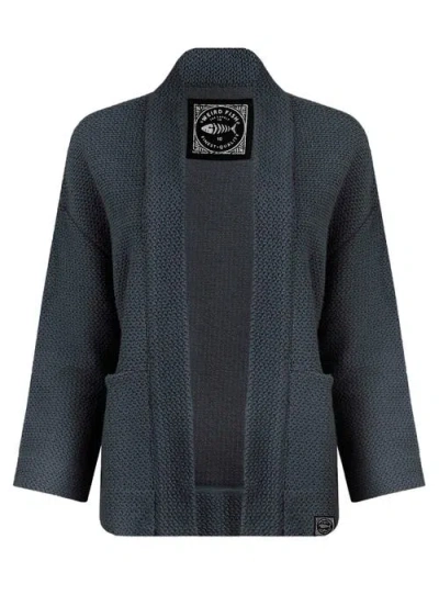 Weird Fish Santosh Cropped Macaroni Kimono Cardigan