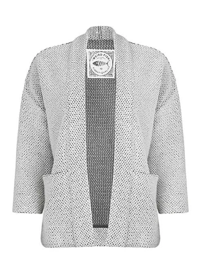 Weird Fish Santosh Cropped Macaroni Kimono Cardigan