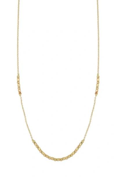 Bony Levy 14k Gold Beaded Chain Necklace