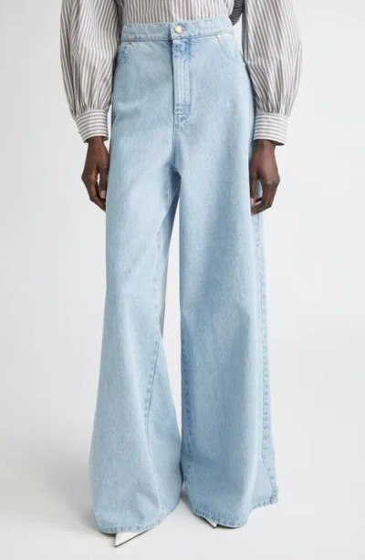 Max Mara Affari High-rise Wide-leg Jeans In Blue
