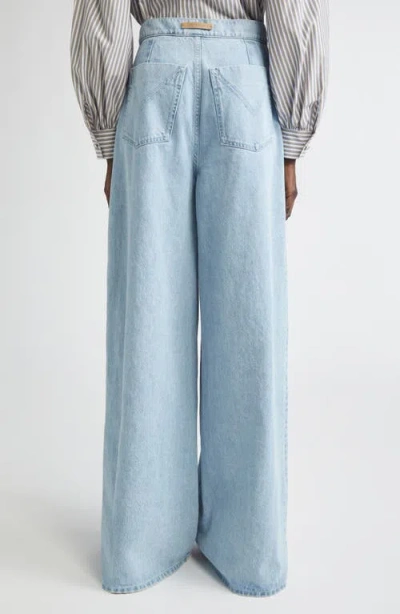 Max Mara Affari High-rise Wide-leg Jeans In Blue