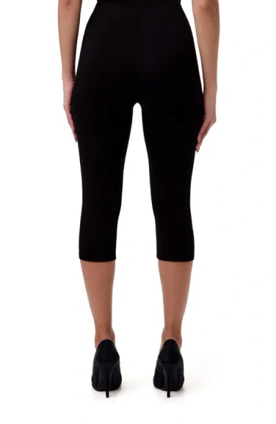 Naked Wardrobe Smooth Sculpt Crop Leggings In Black