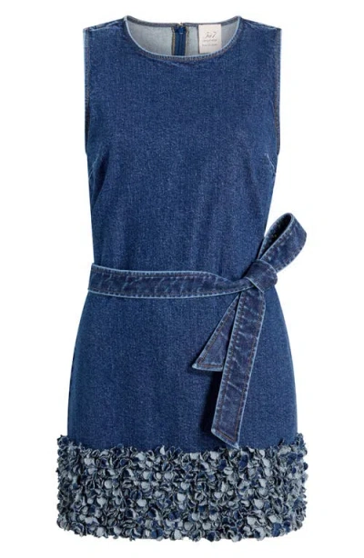 Cinq À Sept Cinq A Sept Petal Mindie Denim Mini Dress In Blue