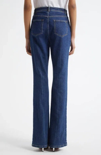 Cinq À Sept Tailors Crease Shailene Flare Jeans In Blue