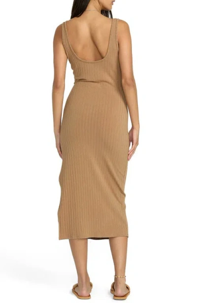 Billabong Take A Look Convertible Rib Midi Dress