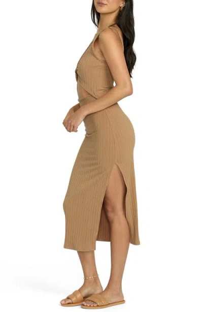 Billabong Take A Look Convertible Rib Midi Dress
