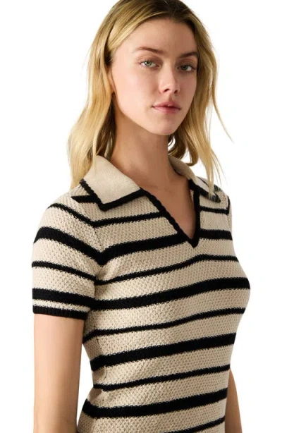 Steve Madden Catalina Stripe Cotton T-shirt Dress In Neutral