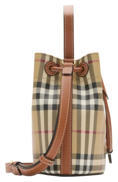 Burberry Mini Check Bucket Bag
