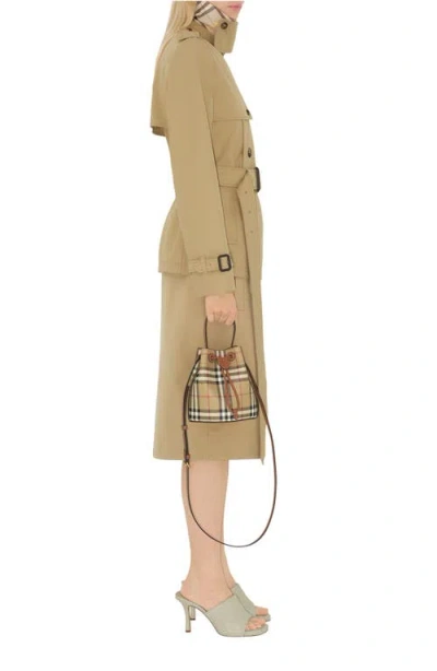 Burberry Mini Check Bucket Bag