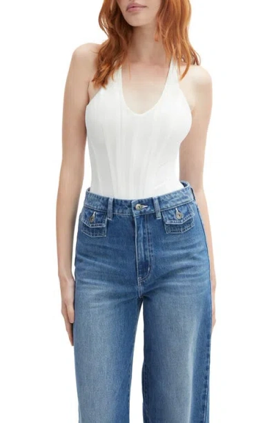 Bardot Trey Halter Bodysuit In White