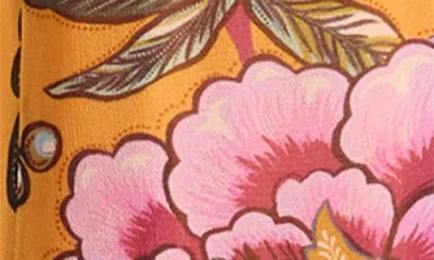 Farm Rio Wonderful Bouquet Halter Maxi Dress In Orange