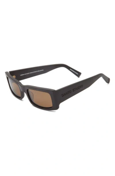 Santo Studio Forma Polarized Rectangular Sunglasses
