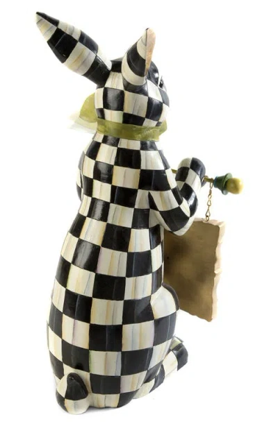 Mackenzie-childs Mackenzie Childs Courtly Check Menu Rabbit In Black