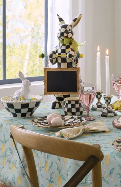 Mackenzie-childs Mackenzie Childs Courtly Check Menu Rabbit In Black