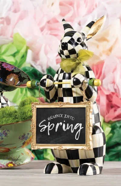Mackenzie-childs Mackenzie Childs Courtly Check Menu Rabbit In Black