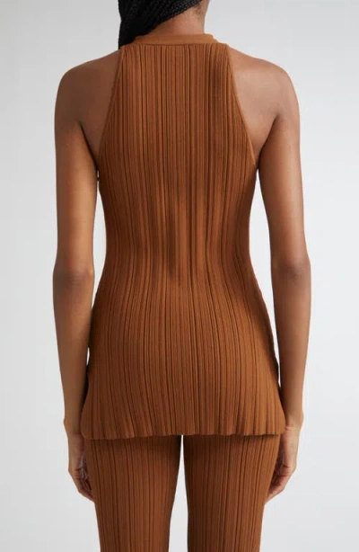 Veronica Beard Dax Variegate Rib Sweater Vest