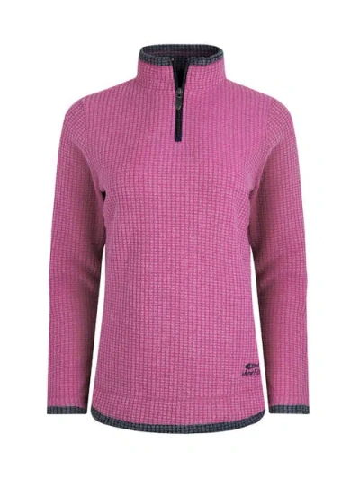 Weird Fish Beye 1/4 Zip Grid Fleece