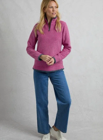 Weird Fish Beye 1/4 Zip Grid Fleece