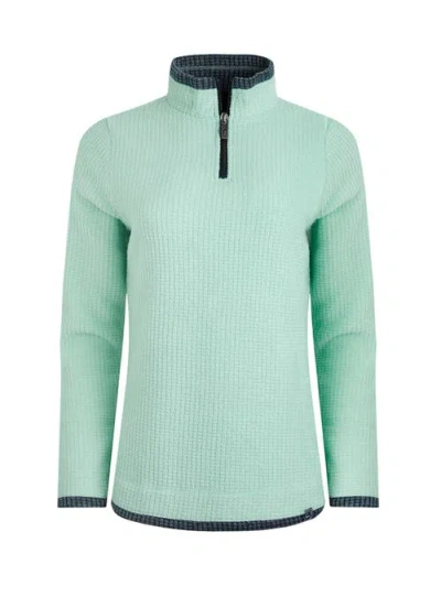 Weird Fish Beye 1/4 Zip Grid Fleece
