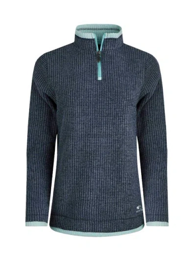 Weird Fish Beye 1/4 Zip Grid Fleece