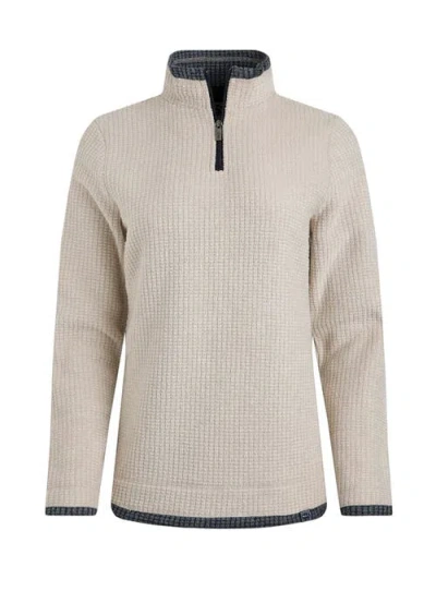 Weird Fish Beye 1/4 Zip Grid Fleece