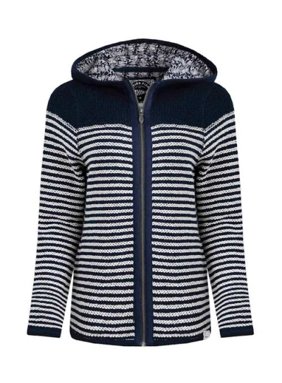 Weird Fish Bianca Full Zip Stripe Macaroni Hoodie