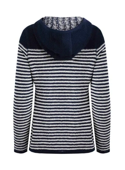 Weird Fish Bianca Full Zip Stripe Macaroni Hoodie