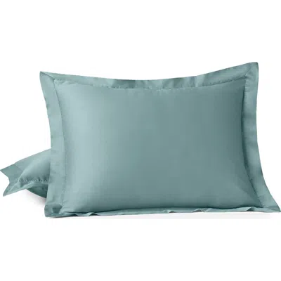 Coyuchi Cloud Soft Organic Cotton Sateen Sham In Gray
