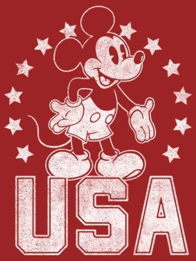 Mickey & Friends Fourth Of July Usa Mickey Mouse  Graphic T-shirt