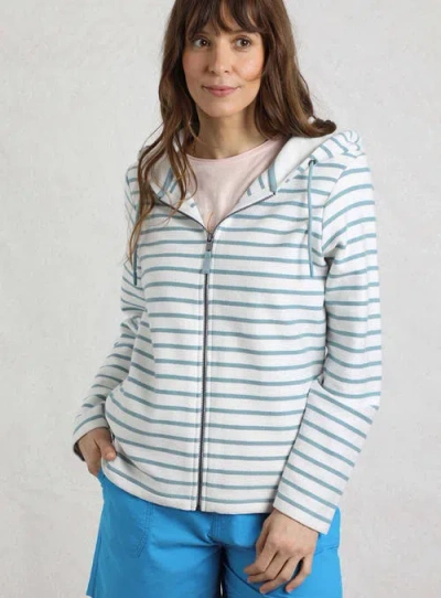 Weird Fish Striped Full Zip Hoodie