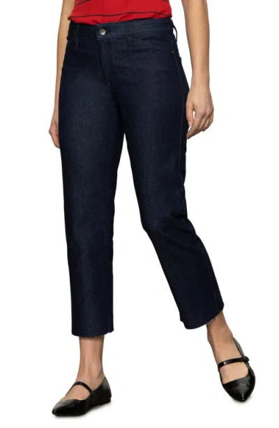 Sanctuary Cadence Straight Leg Ankle Jeans In Blue
