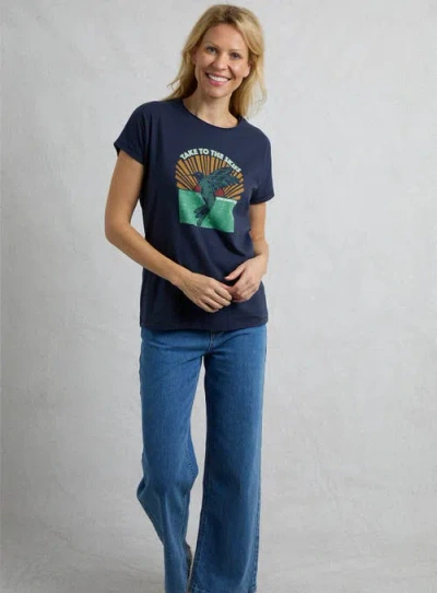 Weird Fish Fly Free Slub Graphic T-shirt